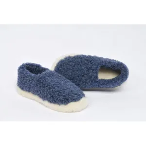 Yoko Full Unisex Dark Blue Wool Slippers